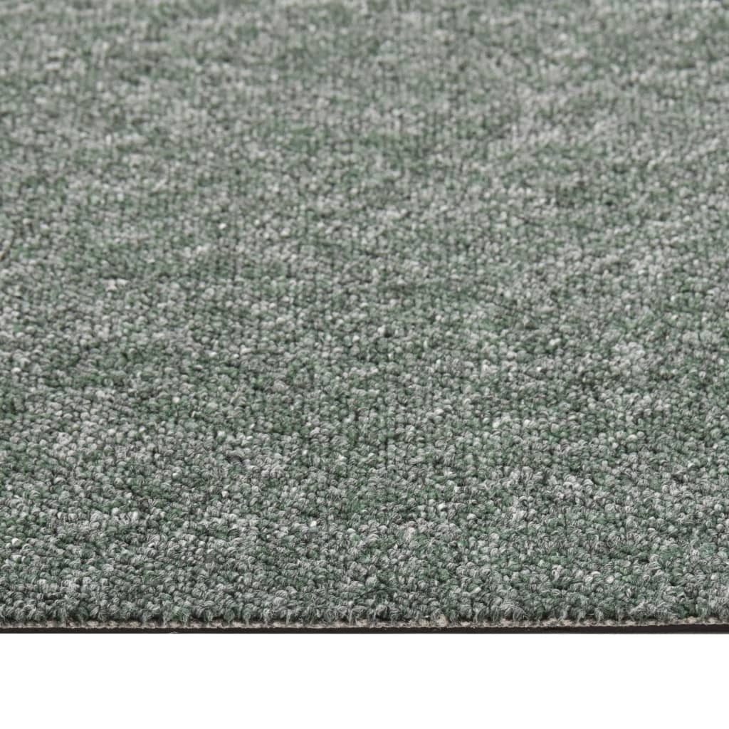 Carpet Floor Tiles 20 pcs 5 m² 50x50 cm Green