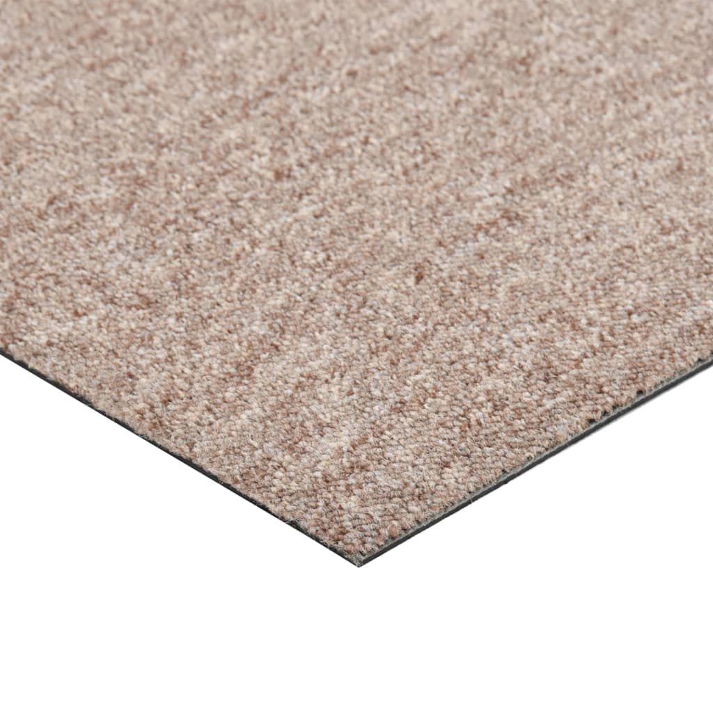 Carpet Floor Tiles 20 pcs 5 m² 50x50 cm Beige