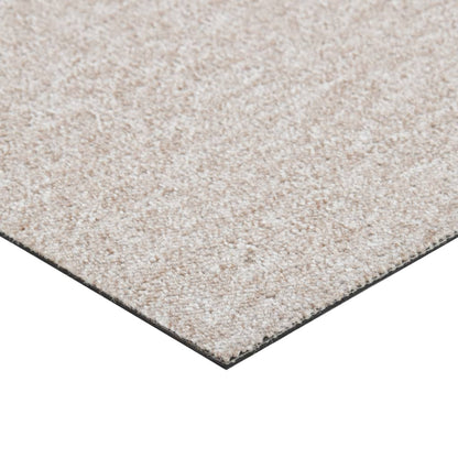 Carpet Floor Tiles 20 pcs 5 m² 50x50 cm Light Beige