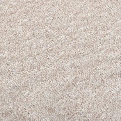 Carpet Floor Tiles 20 pcs 5 m² 50x50 cm Light Beige