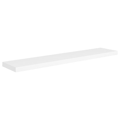 Floating Wall Shelf White 120x23.5x3.8 cm MDF