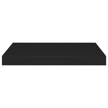 Floating Wall Shelf Black 50x23x3.8 cm MDF