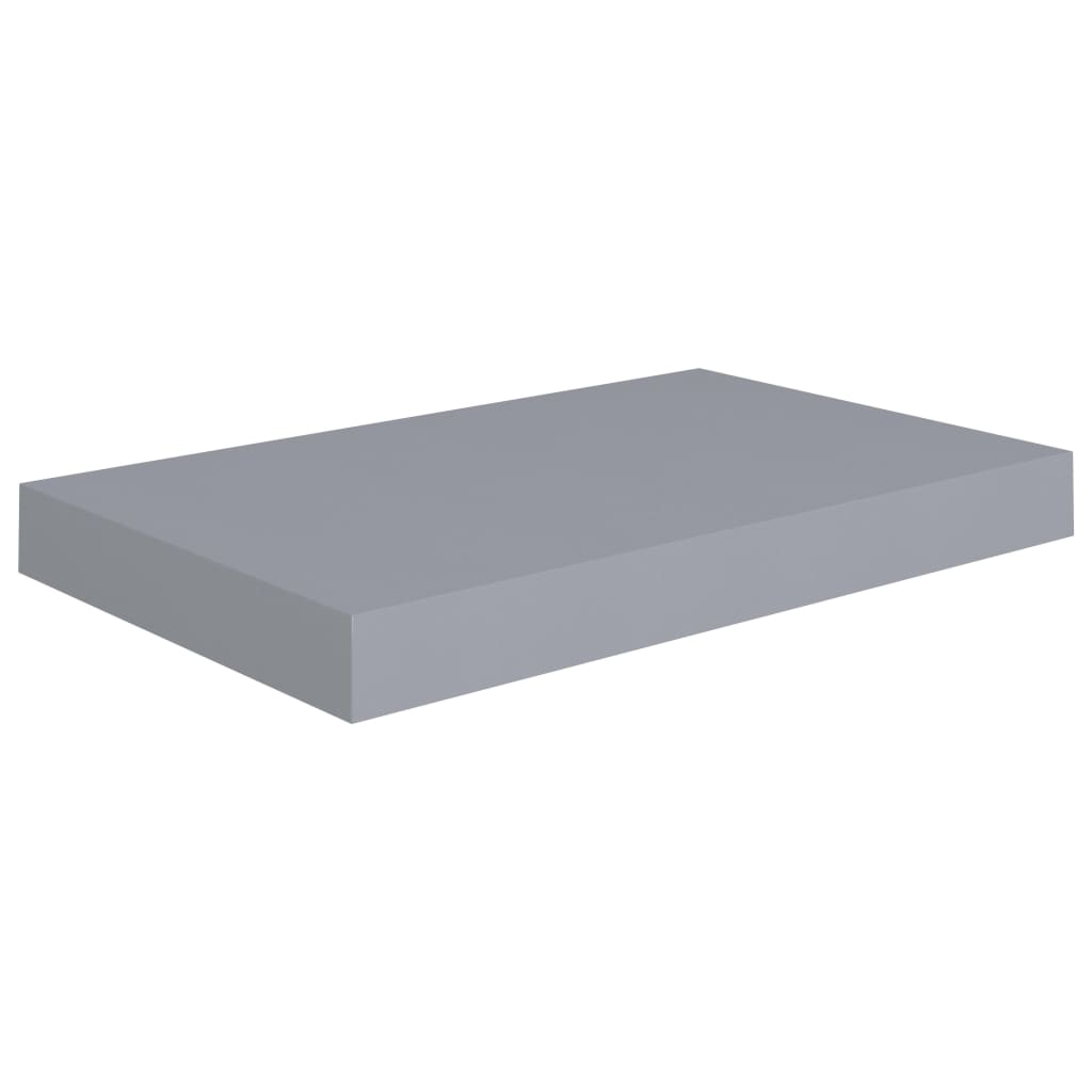 Floating Wall Shelf Grey 40x23x3.8 cm MDF