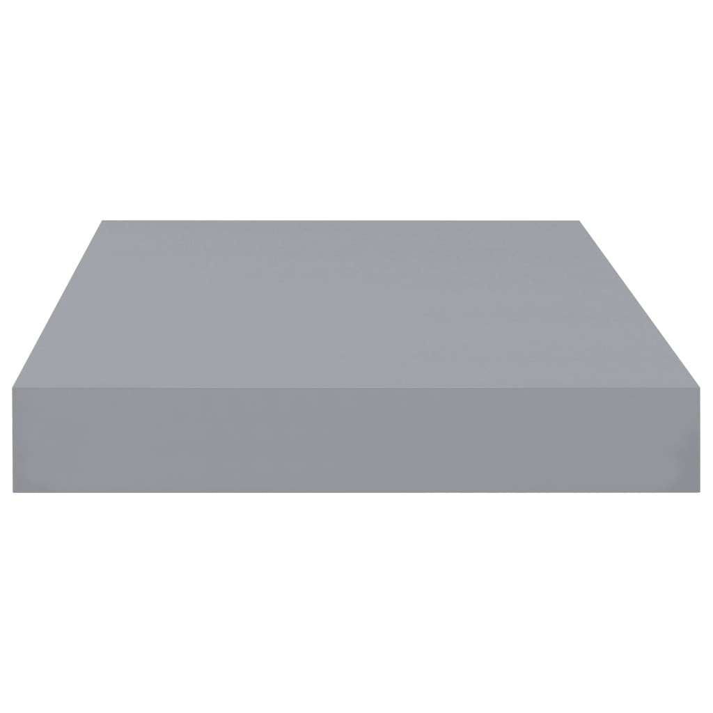 Floating Wall Shelves 4 pcs Grey 40x23x3.8 cm MDF