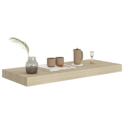 Floating Wall Shelf Oak 60x23.5x3.8 cm MDF