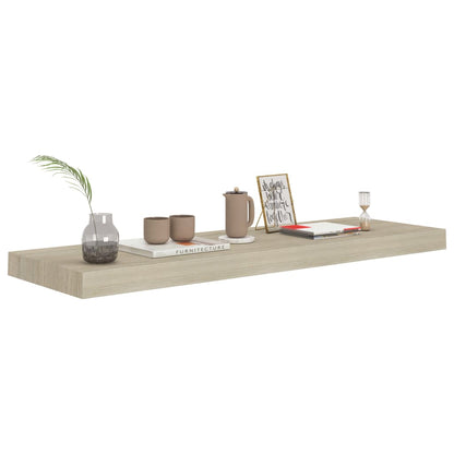 Floating Wall Shelf Oak 80x23.5x3.8 cm MDF