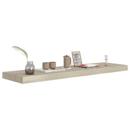 Floating Wall Shelf Oak 90x23.5x3.8 cm MDF