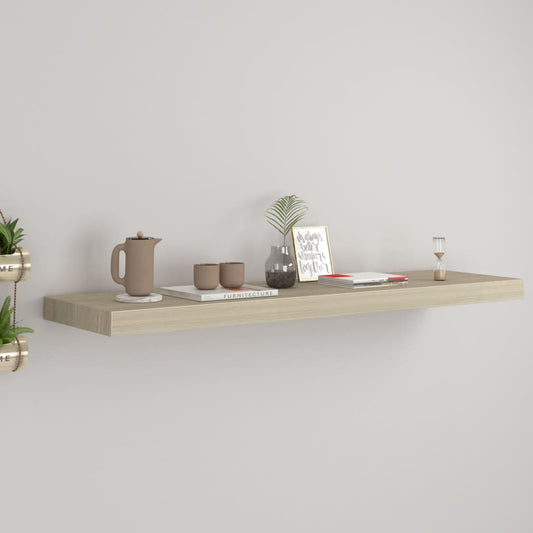 Floating Wall Shelf Oak 90x23.5x3.8 cm MDF