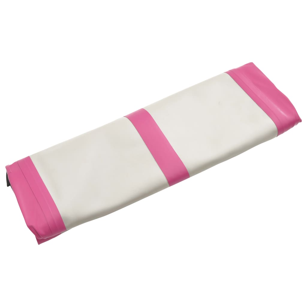 Inflatable Gymnastics Mat with Pump 300x100x20 cm PVC Pink