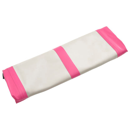 Inflatable Gymnastics Mat with Pump 300x100x20 cm PVC Pink