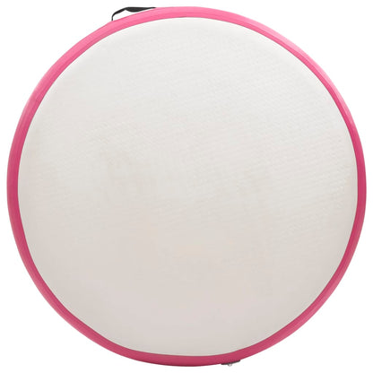 Inflatable Gymnastic Mat with Pump 100x100x15 cm PVC Pink