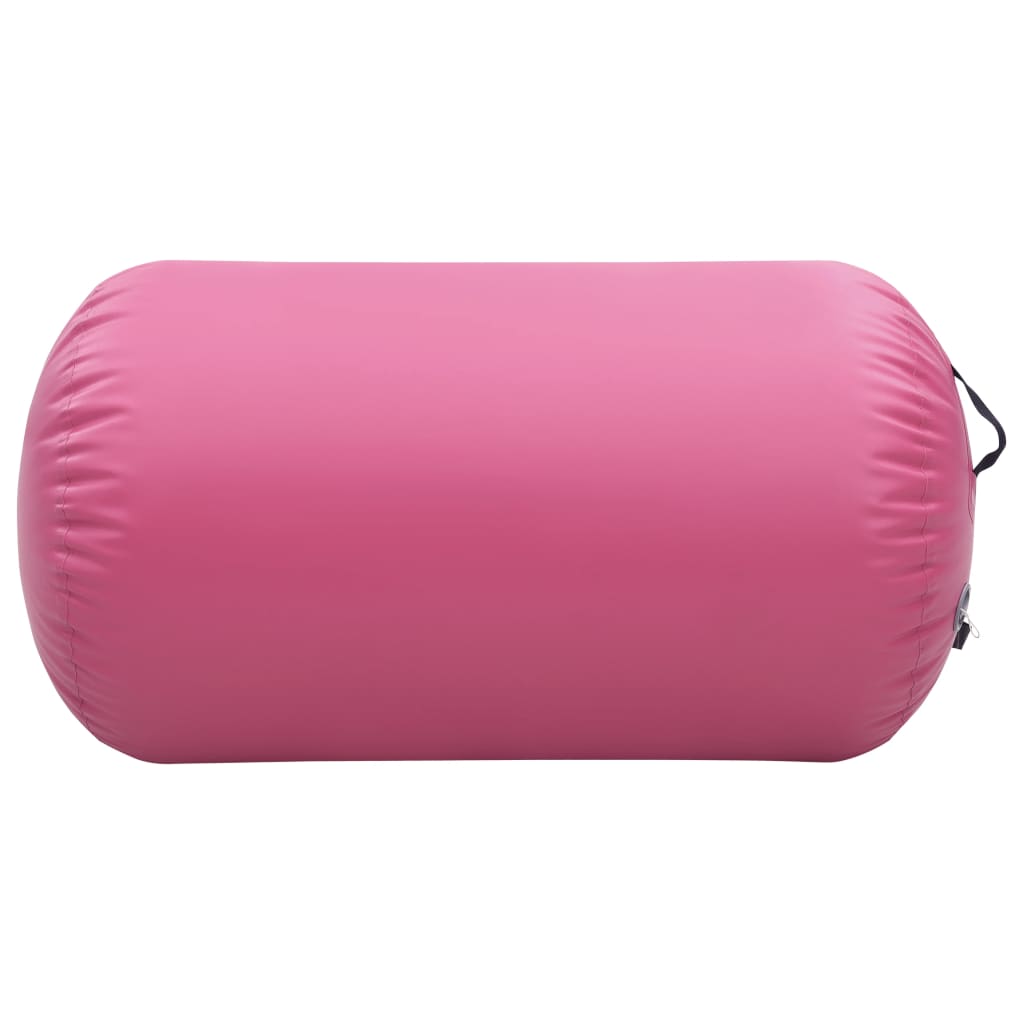 Inflatable Gymnastic Roll with Pump 100x60 cm PVC Pink