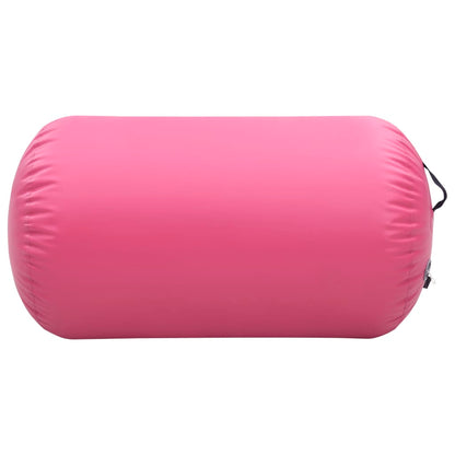 Inflatable Gymnastic Roll with Pump 100x60 cm PVC Pink