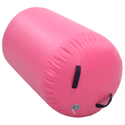 Inflatable Gymnastic Roll with Pump 100x60 cm PVC Pink