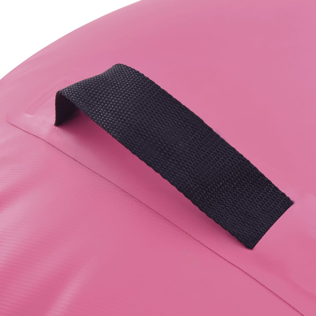 Inflatable Gymnastic Roll with Pump 100x60 cm PVC Pink