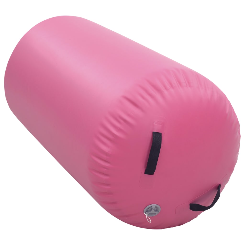 Inflatable Gymnastic Roll with Pump 120x75 cm PVC Pink