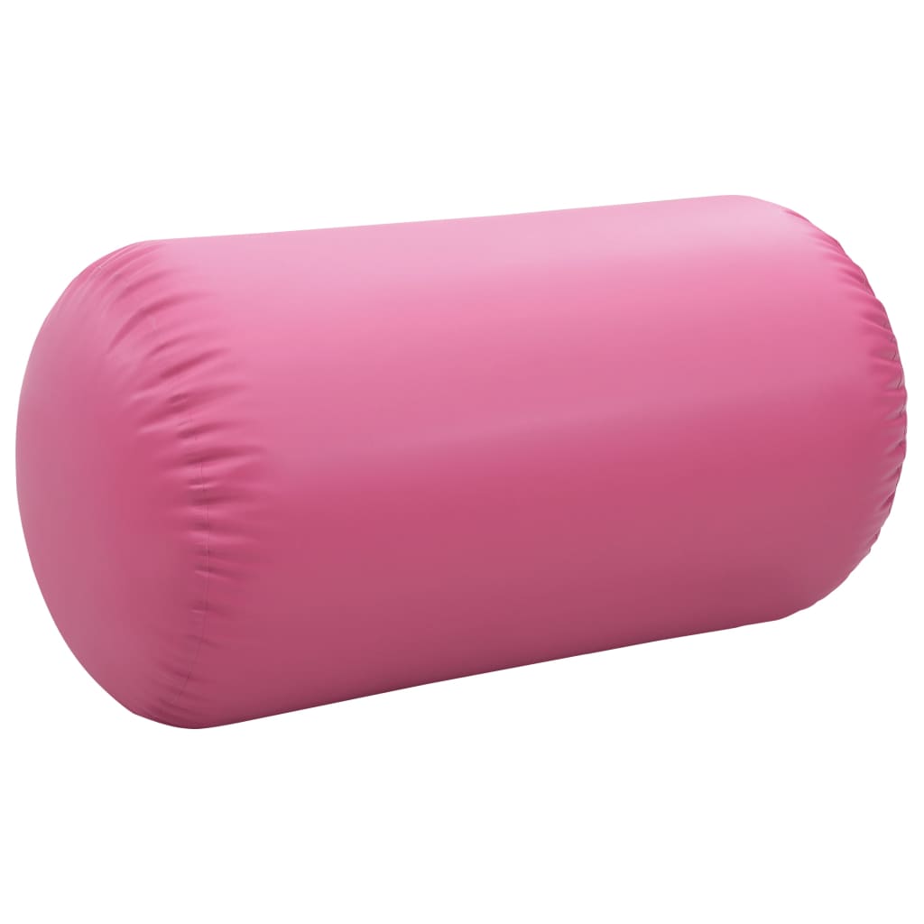 Inflatable Gymnastic Roll with Pump 120x75 cm PVC Pink