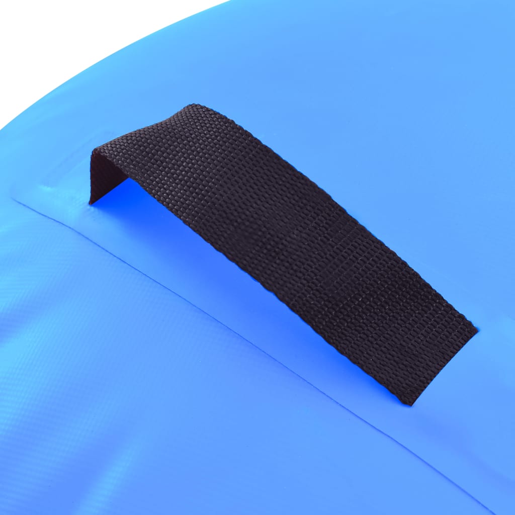 Inflatable Gymnastic Roll with Pump 120x75 cm PVC Blue