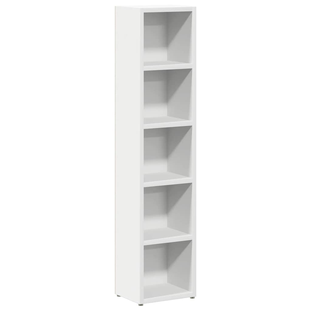 CD Cabinets 2 pcs White 21x16x93.5 cm Engineered Wood