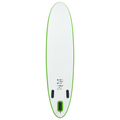 Inflatable Stand Up Paddleboard Set Green and White