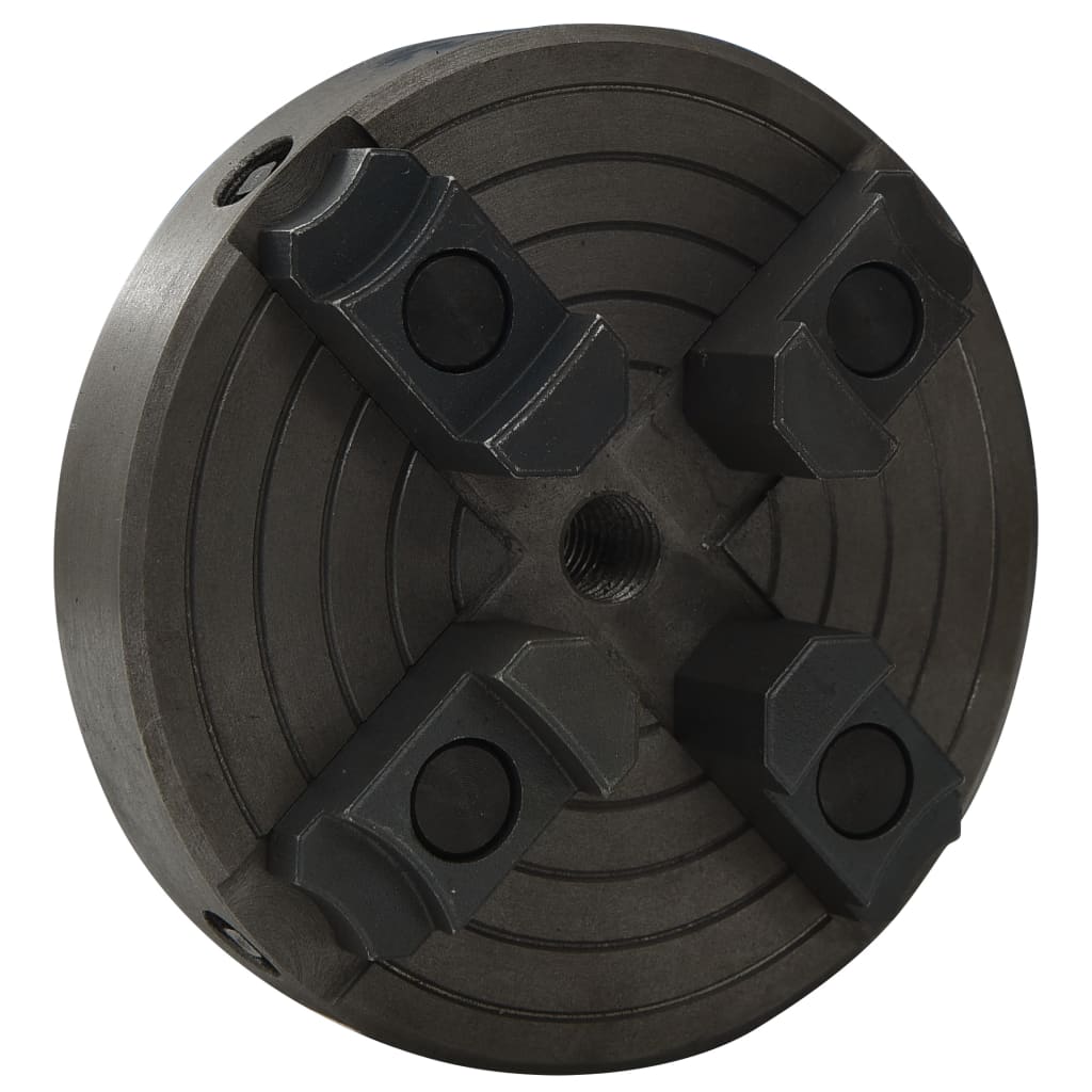 4 Jaw Wood Chuck with M18 Connection Steel Black 150x63 mm