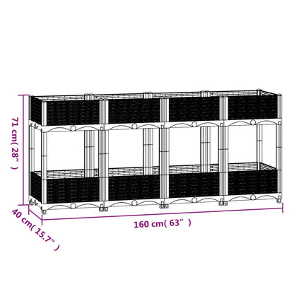 Raised Bed 160x40x71 cm Polypropylene