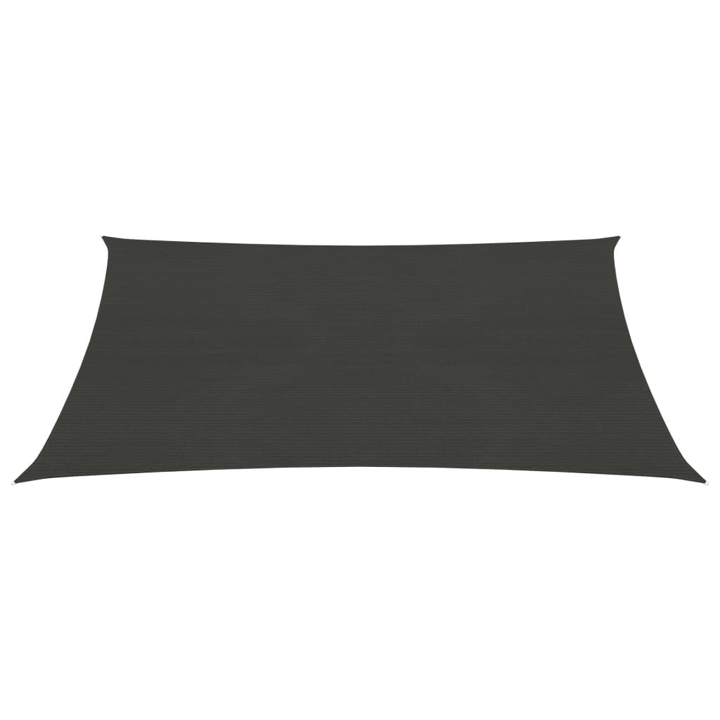 Sunshade Sail 160 g/m² Anthracite 2x2.5 m HDPE