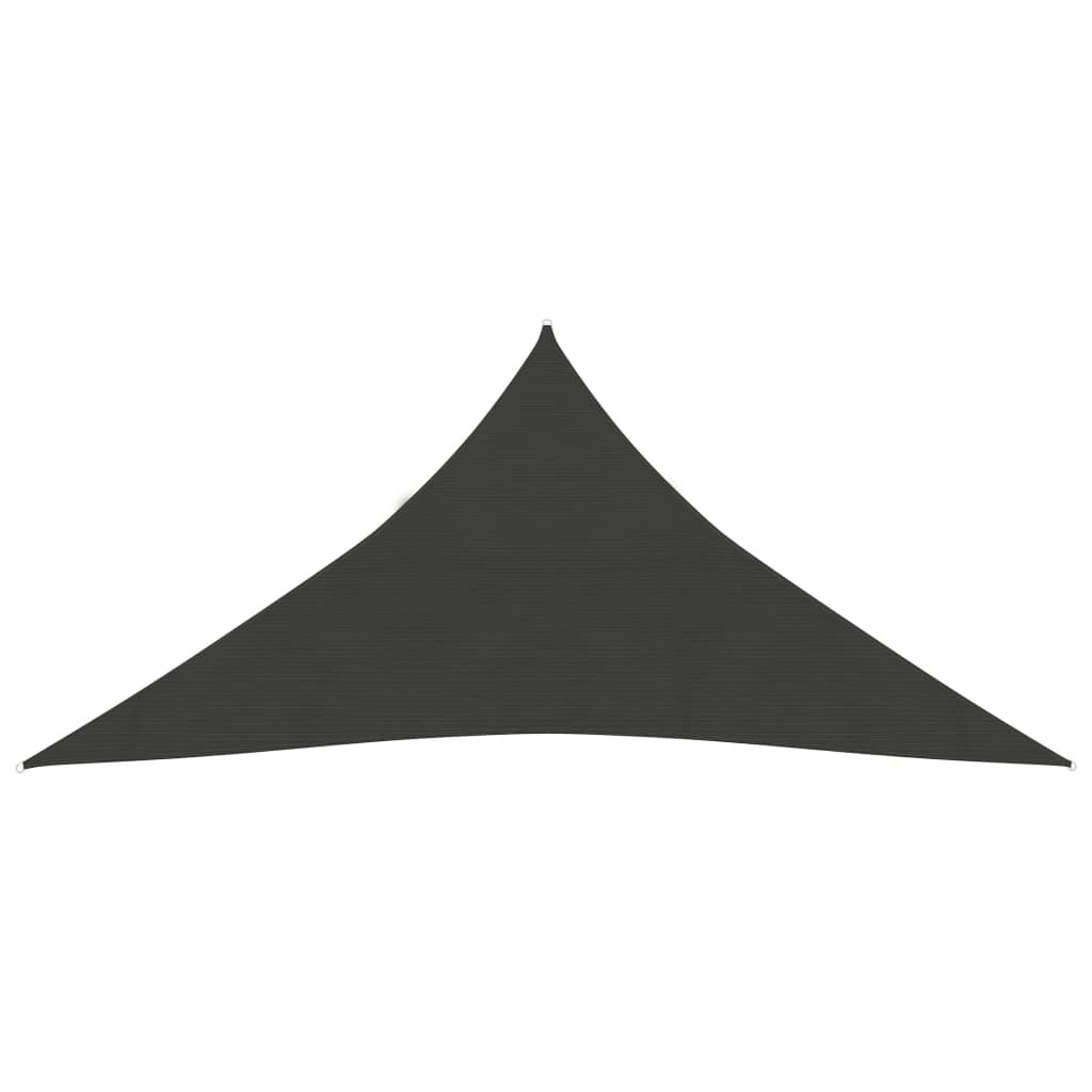 Sunshade Sail 160 g/m² Anthracite 5x6x6 m HDPE