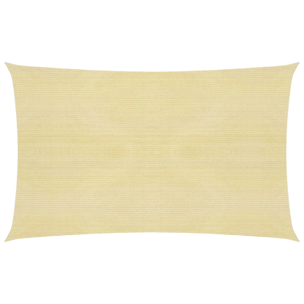 Sunshade Sail 160 g/m² Beige 2.5x5 m HDPE