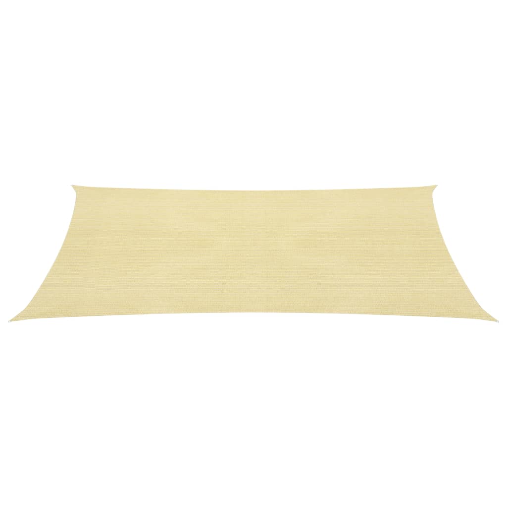 Sunshade Sail 160 g/m² Beige 2.5x5 m HDPE