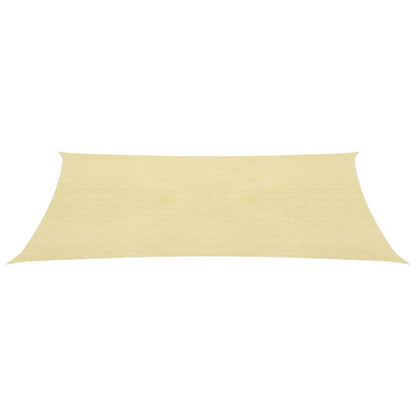 Sunshade Sail 160 g/m² Beige 2.5x5 m HDPE