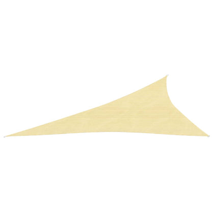 Sunshade Sail 160 g/m² Beige 3x4x5 m HDPE