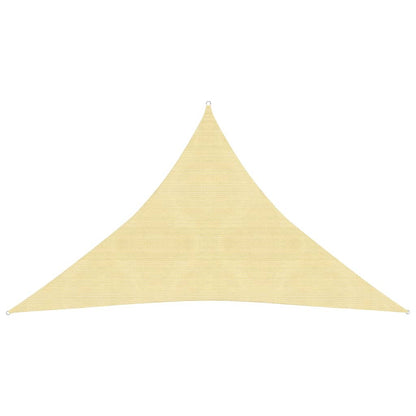 Sunshade Sail 160 g/m² Beige 4x4x5.8 m HDPE