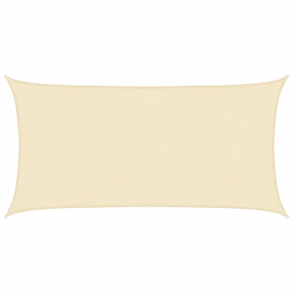 Sunshade Sail 160 g/m² Cream 2x3.5 m HDPE