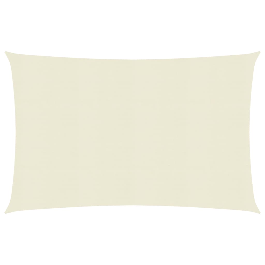 Sunshade Sail 160 g/m² Cream 3x6 m HDPE