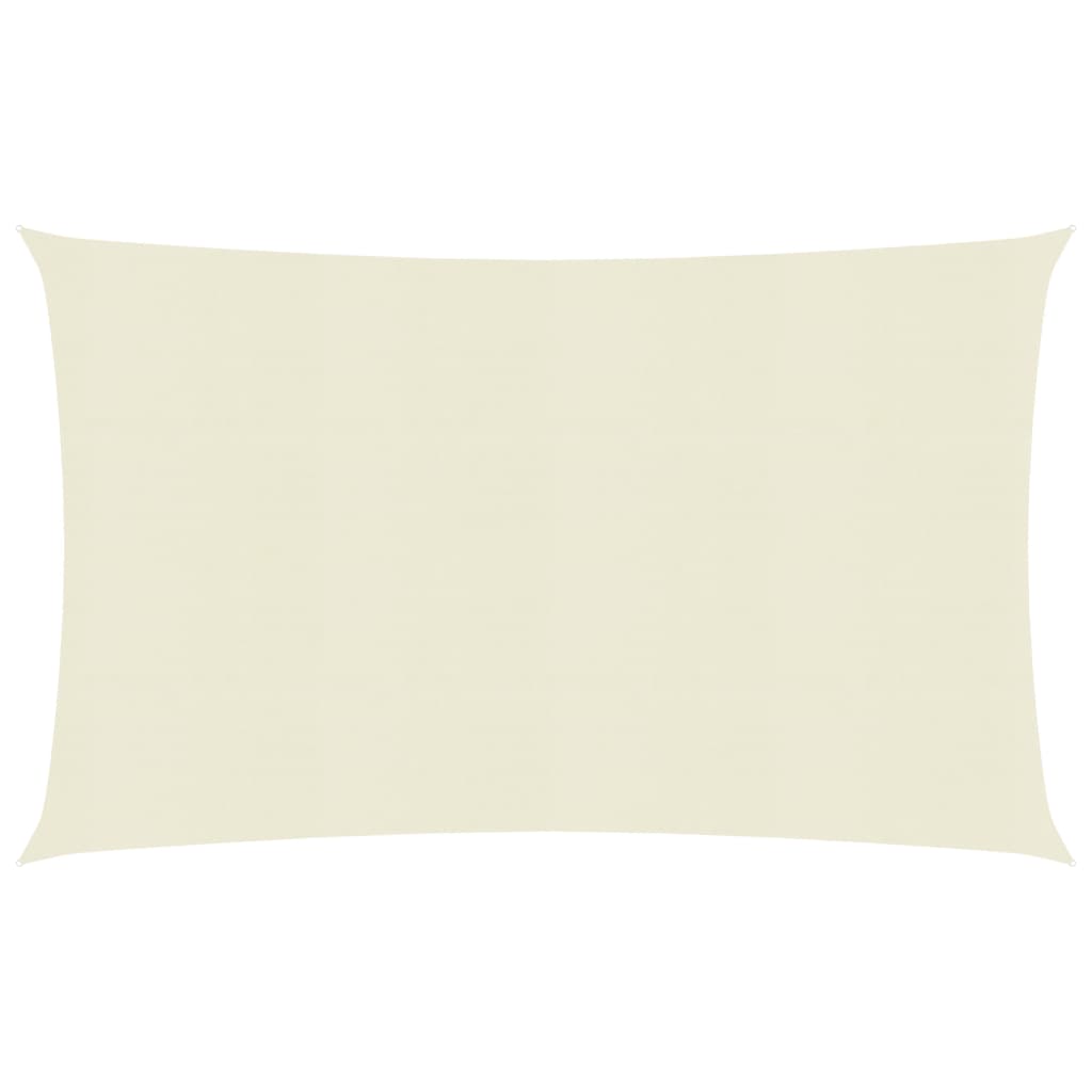 Sunshade Sail 160 g/m² Cream 3.5x5 m HDPE