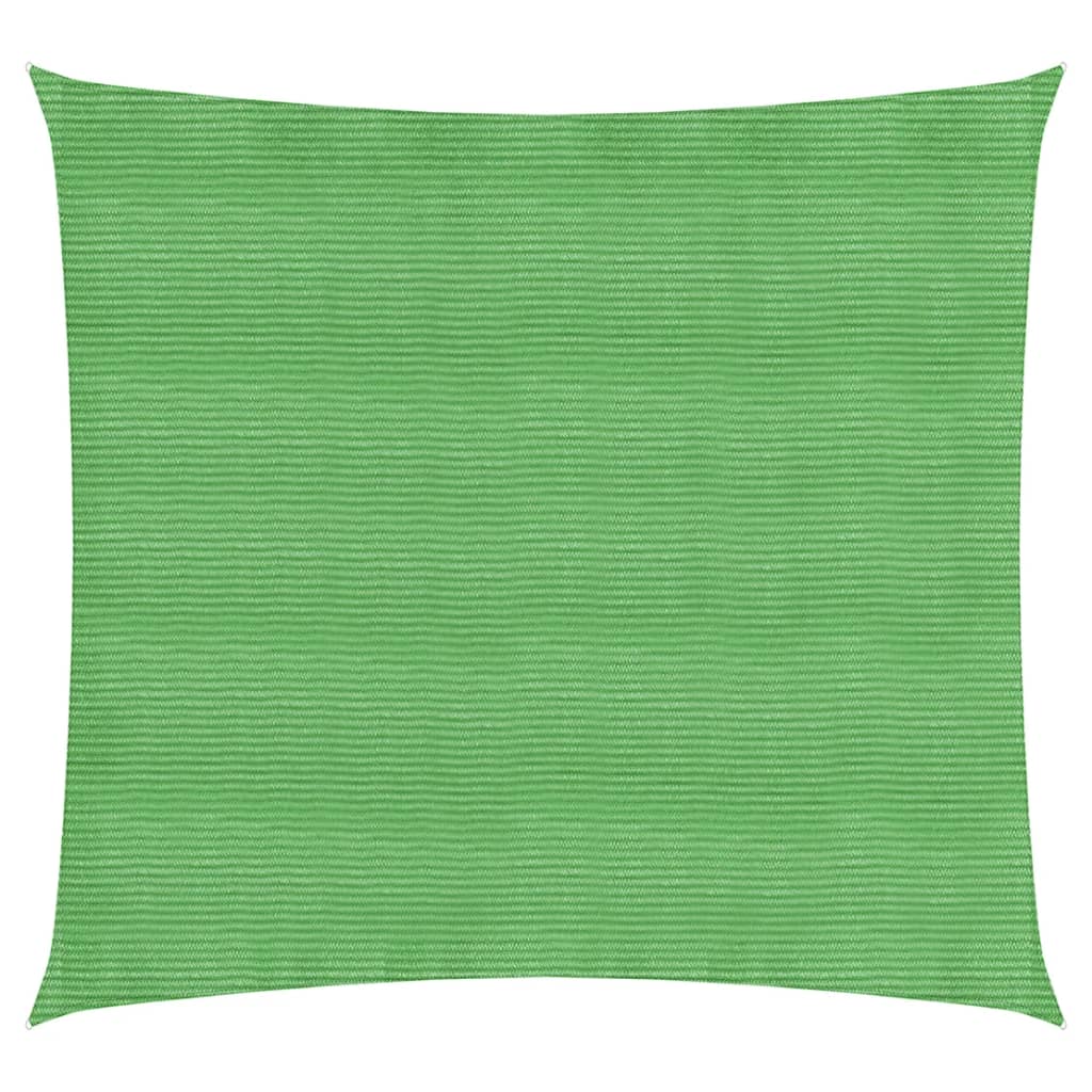 Sunshade Sail 160 g/m² Light Green 4.5x4.5 m HDPE