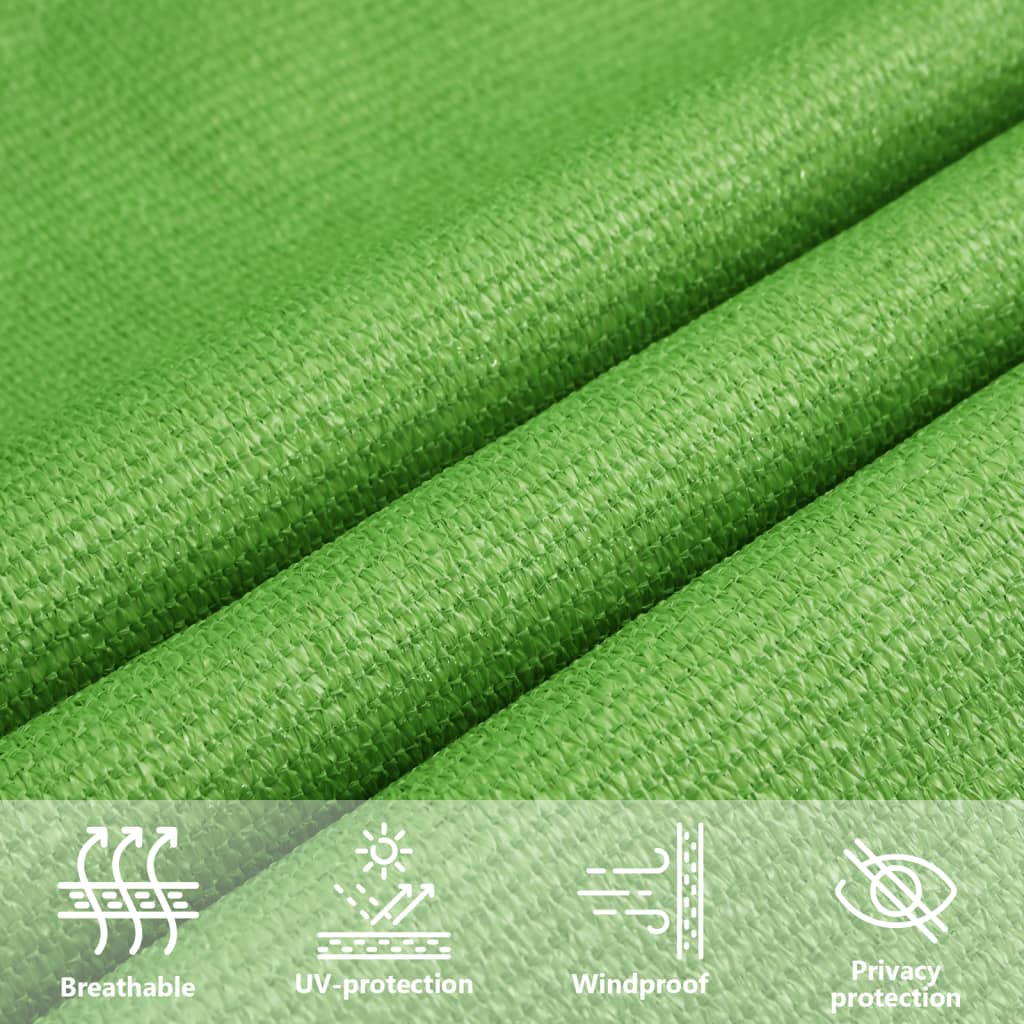 Sunshade Sail 160 g/m² Light Green 4.5x4.5 m HDPE