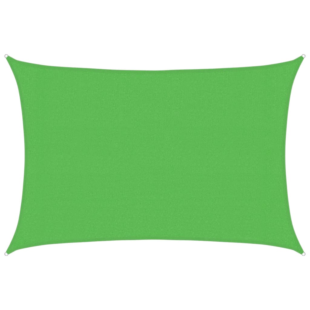 Sunshade Sail 160 g/m² Light Green 3x4.5 m HDPE