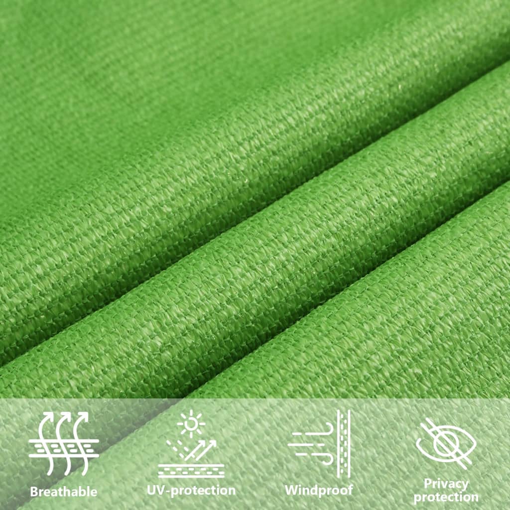 Sunshade Sail 160 g/m² Light Green 3.5x4.5 m HDPE