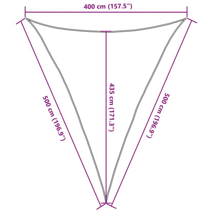 Sunshade Sail 160 g/m² Light Green 4x5x5 m HDPE