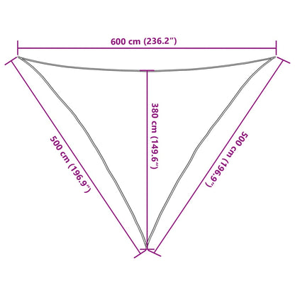 Sunshade Sail 160 g/m² Light Green 5x5x6 m HDPE