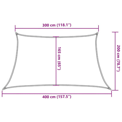 Sunshade Sail 160 g/m² Light Green 3/4x2 m HDPE