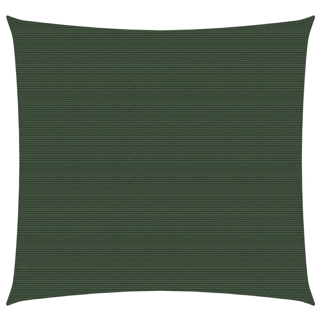 Sunshade Sail 160 g/m² Dark Green 2.5x2.5 m HDPE