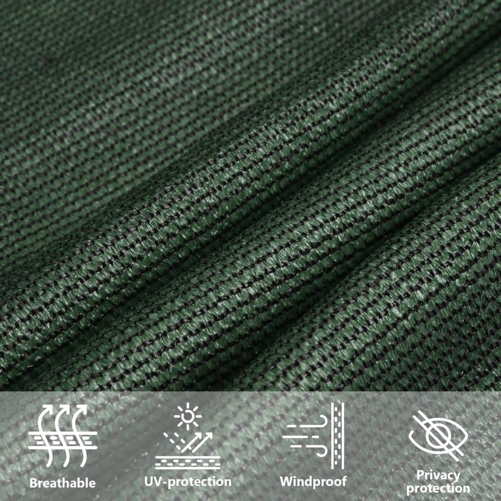 Sunshade Sail 160 g/m² Dark Green 2.5x2.5 m HDPE