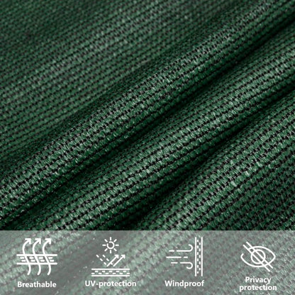 Sunshade Sail 160 g/m² Dark Green 2.5x2.5 m HDPE