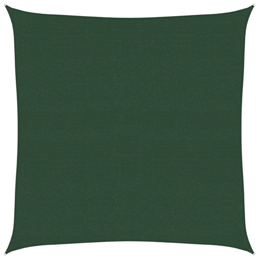 Sunshade Sail 160 g/m² Dark Green 4.5x4.5 m HDPE