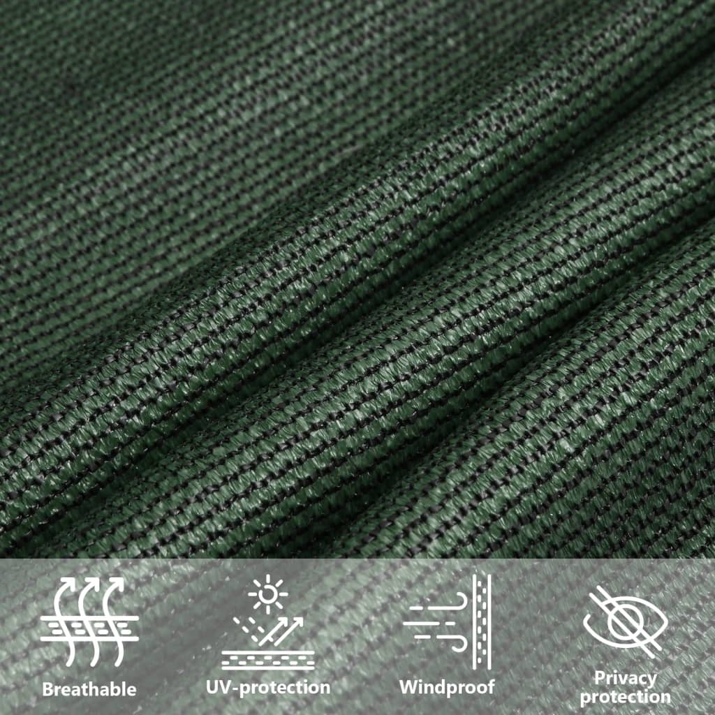 Sunshade Sail 160 g/m² Dark Green 4.5x4.5 m HDPE