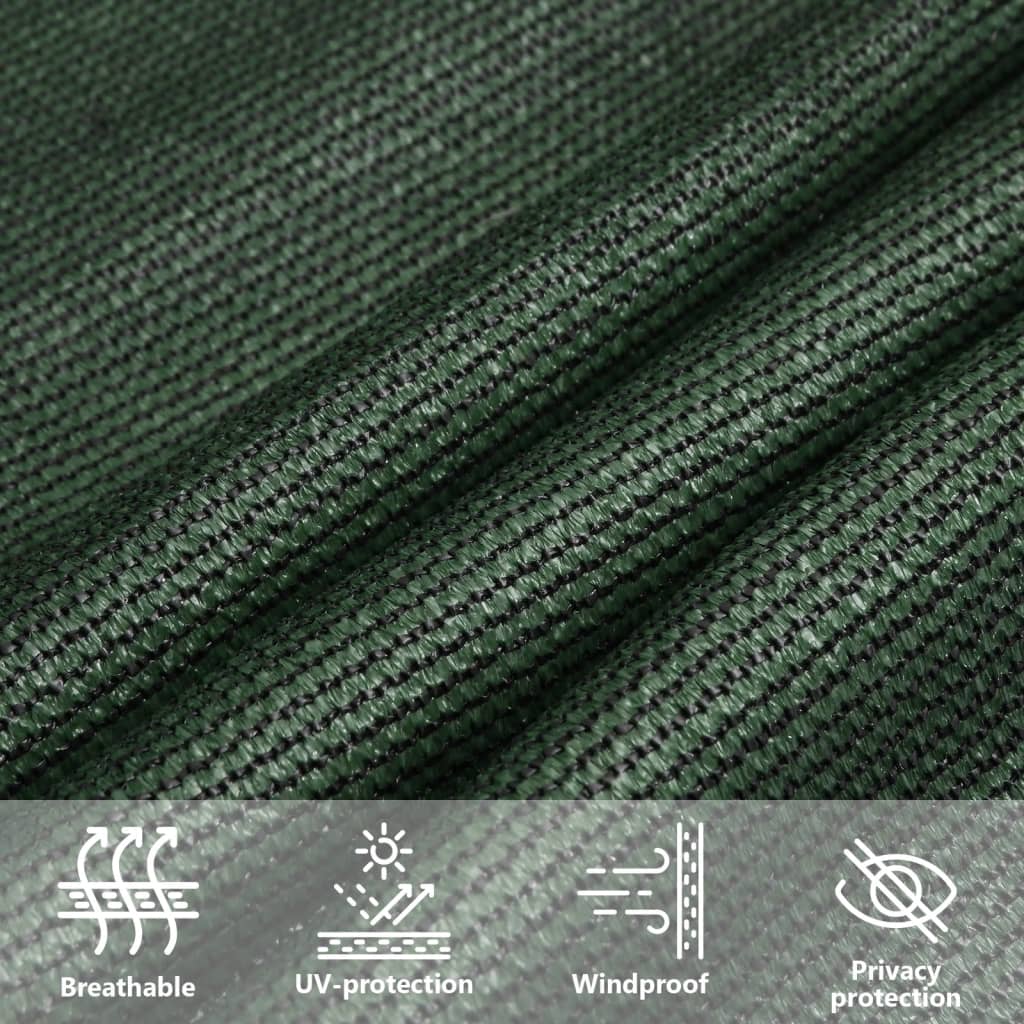 Sunshade Sail 160 g/m² Dark Green 2x2.5 m HDPE