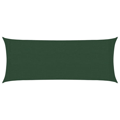 Sunshade Sail 160 g/m² Dark Green 2x5 m HDPE